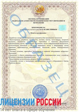 Образец сертификата соответствия (приложение) Саракташ Сертификат ISO 27001